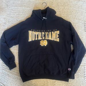 Champion Navy and Gold Notre Dame Hoodie
